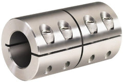 Climax Metal Products - 1" Inside x 1-3/4" Outside Diam, One Piece Split Clamping Collar - 3" Long - Exact Tooling