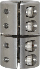 Climax Metal Products - 3/8" Inside x 7/8" Outside Diam, One Piece Split Clamping Collar - 1-3/8" Long - Exact Tooling