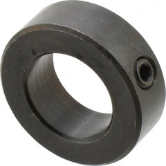 Climax Metal Products - 1-3/16" Bore, Steel, Set Screw Shaft Collar - 2" Outside Diam, 11/16" Wide - Exact Tooling