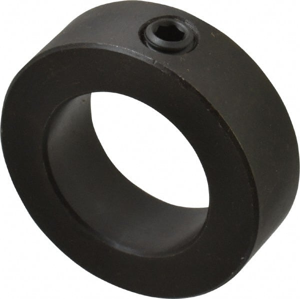 Climax Metal Products - 1-5/16" Bore, Steel, Set Screw Shaft Collar - 2-1/8" Outside Diam, 11/16" Wide - Exact Tooling