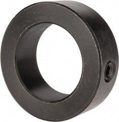 Climax Metal Products - 1-7/16" Bore, Steel, Set Screw Shaft Collar - 2-1/4" Outside Diam, 3/4" Wide - Exact Tooling