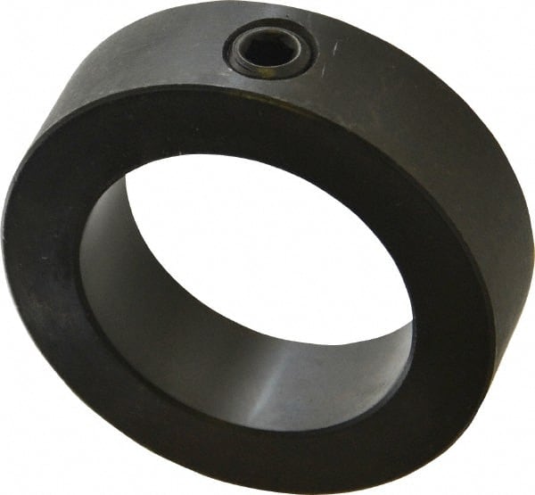 Climax Metal Products - 2" Bore, Steel, Set Screw Shaft Collar - 3" Outside Diam, 7/8" Wide - Exact Tooling