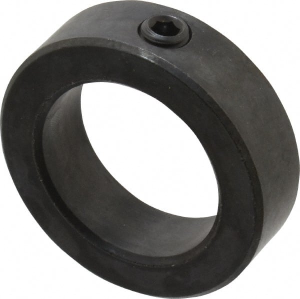 Climax Metal Products - 40mm Bore, Steel, Set Screw Shaft Collar - 2-3/8" Outside Diam - Exact Tooling