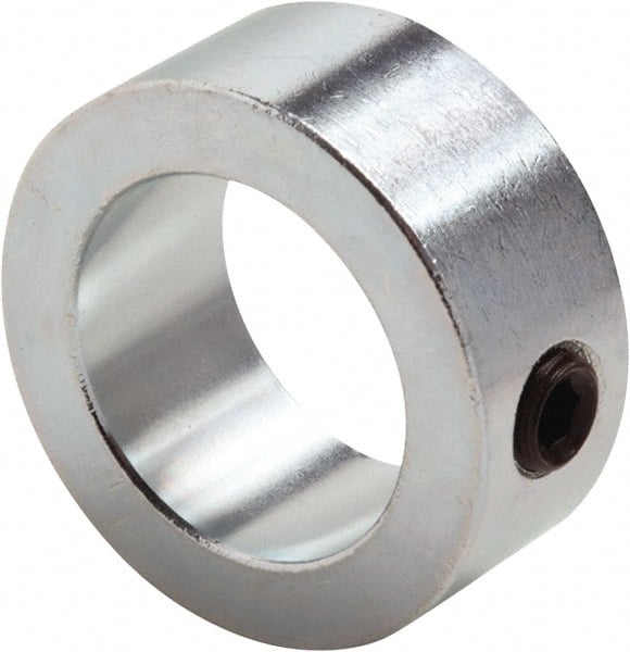 Climax Metal Products - 2-1/16" Bore, Steel, Set Screw Shaft Collar - 3" Outside Diam, 7/8" Wide - Exact Tooling