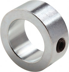 Climax Metal Products - 2-9/16" Bore, Steel, Set Screw Shaft Collar - 3-3/4" Outside Diam, 1" Wide - Exact Tooling