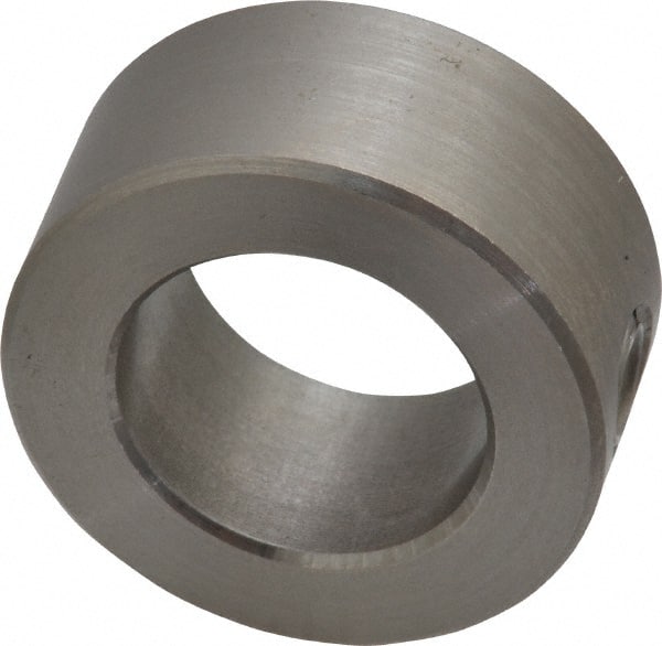 Climax Metal Products - 3/4" Bore, Stainless Steel, Set Screw Shaft Collar - 1-1/4" Outside Diam, 9/16" Wide - Exact Tooling