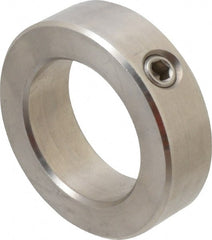 Climax Metal Products - 1-15/16" Bore, Stainless Steel, Set Screw Shaft Collar - 3" Outside Diam, 7/8" Wide - Exact Tooling