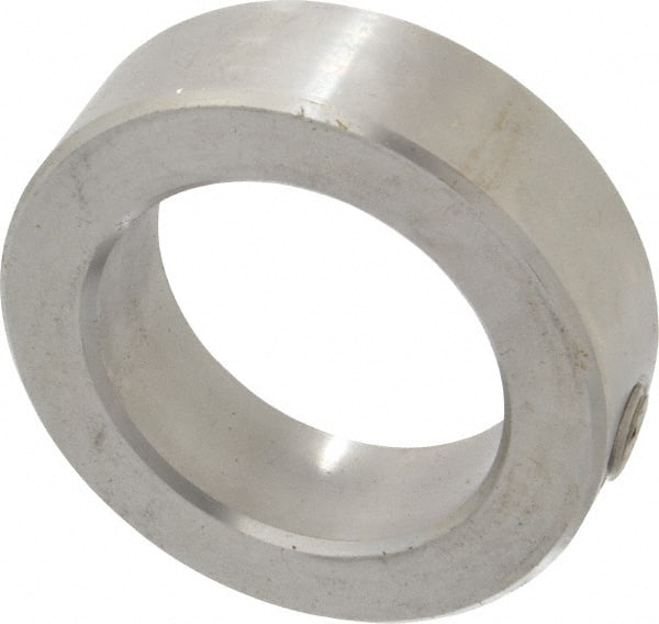 Climax Metal Products - 2" Bore, Stainless Steel, Set Screw Shaft Collar - 3" Outside Diam, 7/8" Wide - Exact Tooling