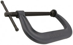 Wilton - Regular-Duty 12-1/4" Max Opening, 6-5/16" Throat Depth, Forged Steel Standard C-Clamp - 9,300 Lb Capacity, 2" Min Opening, Deep Throat - Exact Tooling