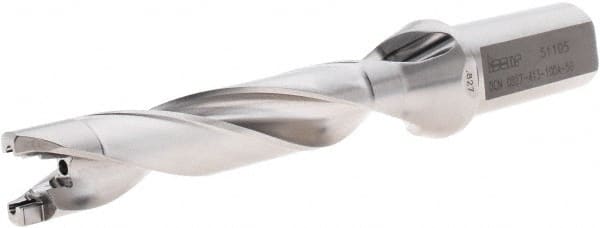 Iscar - 0.827" to 0.862" Diam, 5xD, 4.13" Max Depth, 1" Shank Diam, 7.64" OAL, Replaceable-Tip Drill - FCP, ICK, ICK-2M, ICM, ICP, iCP-2M Insert, 35498732 Toolholder, Series SumoCham - Exact Tooling