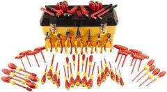 Wiha - 66 Piece Insulated Hand Tool Set - Comes in Molded Case - Exact Tooling