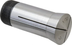 Value Collection - 1/32 Inch 5C Round Collet - 3.28" Overall Length, 1.041-24 Internal Thread Size, Steel, 0.0005 Inch TIR - Exact Tooling