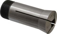 Interstate - 15/32 Inch 5C Square Collet - 3.28" Overall Length, 1.041-24 Internal Thread Size, Steel, 0.0039 Inch TIR - Exact Tooling