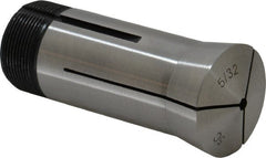 Interstate - 5/32 Inch 5C Hex Collet - 3.28" Overall Length, 1.041-24 Internal Thread Size, Steel, 0.0032 Inch TIR - Exact Tooling