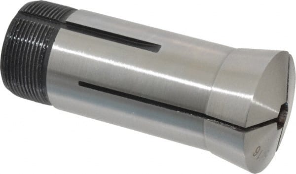 Interstate - 5/16 Inch 5C Hex Collet - 3.28" Overall Length, 1.041-24 Internal Thread Size, Steel, 0.0039 Inch TIR - Exact Tooling