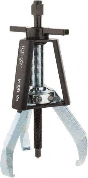 Posi Lock Puller - 5" Spread, 5 Ton Capacity, Puller - 4" Reach, 10" Long, For Bearings, Gears & Pulleys - Exact Tooling