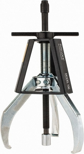 Posi Lock Puller - 7" Spread, 10 Ton Capacity, Puller - 6" Reach, 13" Long, For Bearings, Gears & Pulleys - Exact Tooling