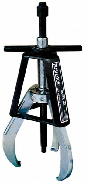 Posi Lock Puller - 12" Spread, 17 Ton Capacity, Puller - 8" Reach, 16-1/4" Long, For Bearings, Gears & Pulleys - Exact Tooling