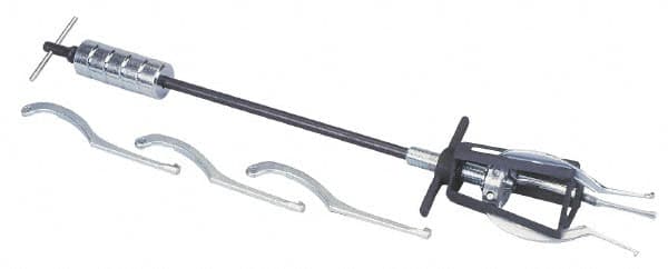 Posi Lock Puller - 5 Piece, 5 Ton Capacity, 9/16 to 5-1/4" Spread, Slide Hammer Set - 3 Jaws, 6" Reach - Exact Tooling