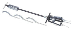 Posi Lock Puller - 5 Piece, 5 Ton Capacity, 9/16 to 5-1/4" Spread, Slide Hammer Set - 3 Jaws, 6" Reach - Exact Tooling