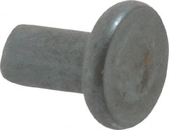 RivetKing - 0.15" Body Diam, Flat Steel Tinners Solid Rivet - 0.291" Length Under Head - Exact Tooling