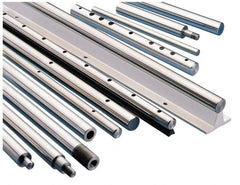 Thomson Industries - 5/8" Diam, 54" Long, Chrome Plated Steel Standard Round Linear Shafting - 60-65C Hardness, .6245/.6240 Tolerance - Exact Tooling
