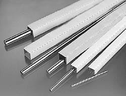 Thomson Industries - 8mm Diam, 30" Long, Steel Standard Round Linear Shafting - 60-65C Hardness, .3150/.3146 Tolerance - Exact Tooling