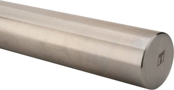 Thomson Industries - 1-1/4" Diam, 2' Long, Steel Standard Round Linear Shafting - 60-65C Hardness, .9995/.9990 Tolerance - Exact Tooling