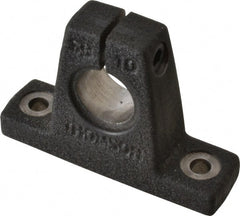 Thomson Industries - 5/8" Diam, Malleable Iron Alloy Shaft Support - Plain Shafting - Exact Tooling