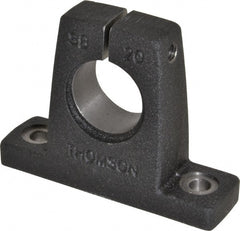 Thomson Industries - 1-1/4" Diam, Malleable Iron Alloy Shaft Support - Plain Shafting - Exact Tooling