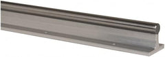 Thomson Industries - 1/2" Shaft Diam, 1-1/2" Base Width, Steel Shaft, Aluminum Rail, Round Shaft Assemblies - 24" Long, 1/4" Neck Width - Exact Tooling