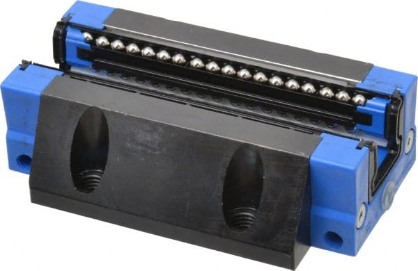 Thomson Industries - 103.5mm L x 70mm W x 30.5mm H, 45mm Transverse Hole Spcg, 57mm Lateral Hole Spcg, Standard Long Ball Carriage - 23.5mm Overhang, M8 Hole, 36" High Assembly - Exact Tooling