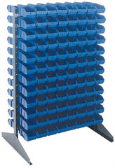 Quantum Storage - 500 Lb Capacity, 24" Deep x 36" Wide x 53" High, Steel Pick Rack - 2 Sides, 192 Yellow Polyethylene/Polypropylene Bins - Exact Tooling