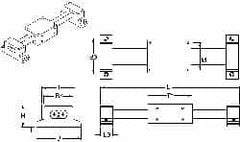 Thomson Industries - Manually Driven Linear Motion System - 24" Long x 1-3/4" Wide - Exact Tooling