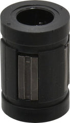 Thomson Industries - 1/4" ID, 60 Lb Dynamic Load Capacity, Closed Linear Bearing - 1/2" OD - Exact Tooling