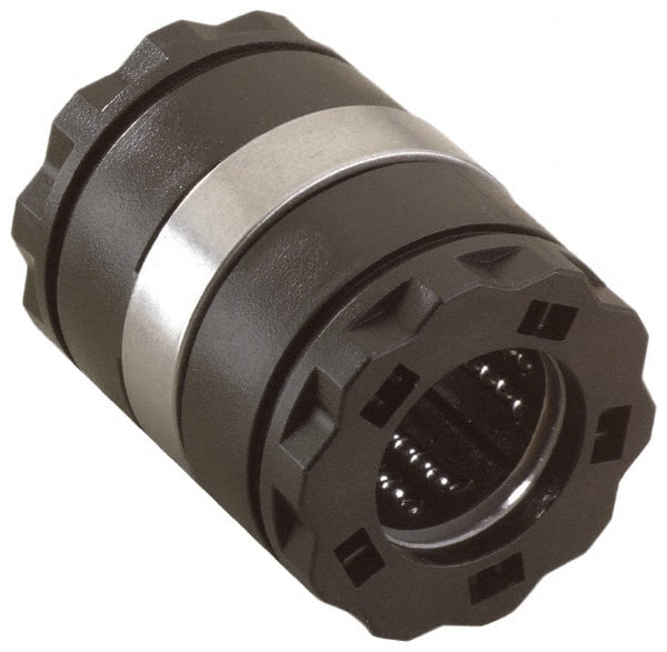 Thomson Industries - 40mm ID, Closed Linear Bearing with Two Integral Wipers - 2.44" Overall Height, 62mm OD - Exact Tooling