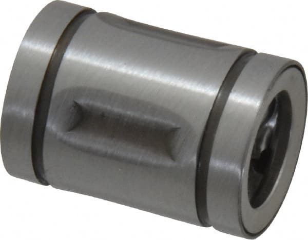 Thomson Industries - 3/8" ID, 37 Lb Dynamic Load Capacity, Closed Linear Bearing - 5/8" OD - Exact Tooling