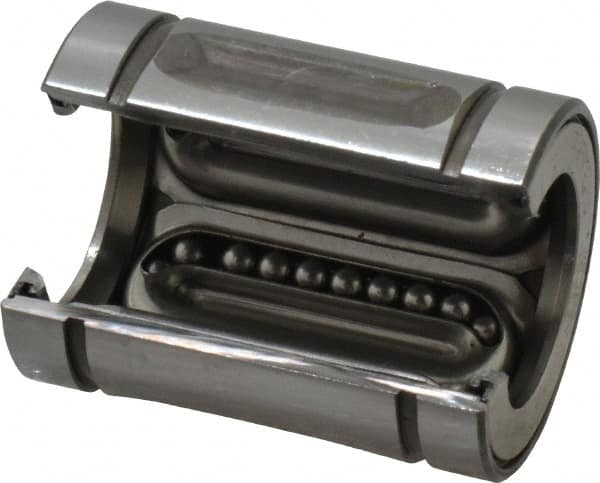Thomson Industries - 3/4" Inside Diam, 200 Lbs. Dynamic Capacity, Open Linear Bearing - Exact Tooling
