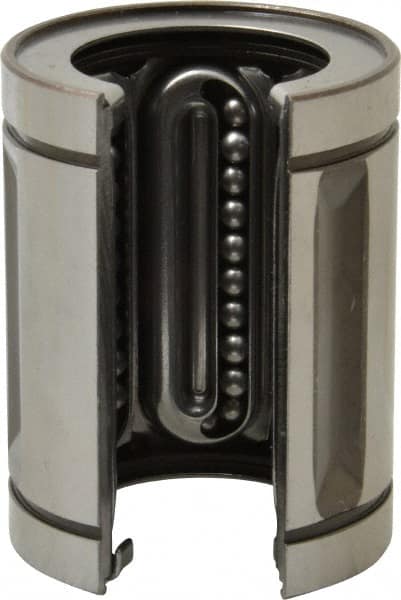 Thomson Industries - 1-1/4" Inside Diam, 520 Lbs. Dynamic Capacity, Open Linear Bearing - Exact Tooling