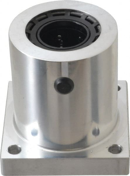 Thomson Industries - 2.13" Inside Diam, 1050/2100 Lbs. Dynamic Capacity, Single Flanged Pillow Block Linear Bearing - 2-3/4" Overall Width - Exact Tooling