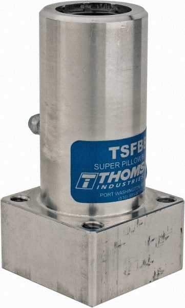 Thomson Industries - 1-3/4" Inside Diam, 1130/2260 Lbs. Dynamic Capacity, Twin Flanged Pillow Block Linear Bearing - 2.38" Overall Width - Exact Tooling