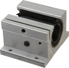 Thomson Industries - 1-1/4" Inside Diam, 2350/4700 Lbs. Dynamic Capacity, Open Single Pillow Block Linear Bearing - 2.56" Overall Height x 4" Overall Width - Exact Tooling