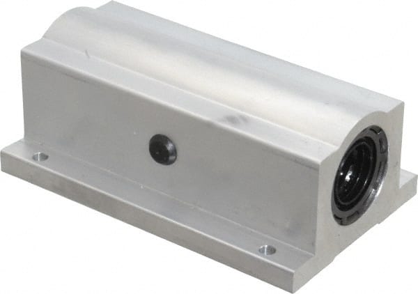 Thomson Industries - 3/4" Inside Diam, 1130/2260 Lbs. Dynamic Capacity, Closed Twin Pillow Block Linear Bearing - 1-3/4" Overall Height x 2-3/4" Overall Width - Exact Tooling