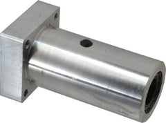 Thomson Industries - 1" Inside Diam, 1900/3800 Lbs. Dynamic Capacity, Twin Flanged Pillow Block Linear Bearing - 2-3/4" Overall Width - Exact Tooling
