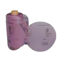 3M - 6" Diam, 1,400 Grit Aluminum Oxide Adhesive PSA Disc - Ultra Fine Grade, Purple, Film Backing, Flexible, Use with Random Orbital Sanders - Exact Tooling