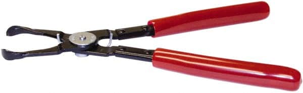 Mag-Mate - 9-3/4" OAL, Push Pin Pliers - Straight Jaw, Vinyl Coated Handles - Exact Tooling