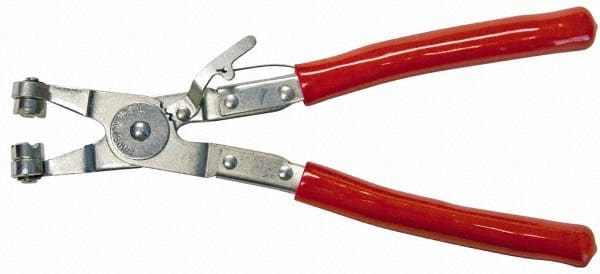 Mag-Mate - 9" OAL, Hose Clamp Pliers - Straight Jaw, Vinyl Coated Handles - Exact Tooling