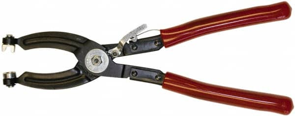 Mag-Mate - 10-1/2" OAL, Hose Clamp Pliers - Straight Jaw, Vinyl Coated Handles - Exact Tooling