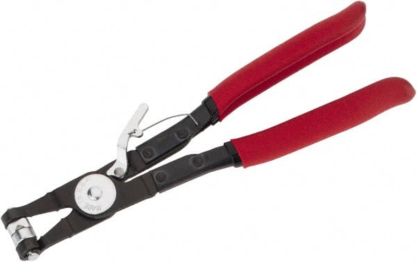 Mag-Mate - 9" OAL, Hose Clamp Pliers - Straight Jaw, Vinyl Coated Handles - Exact Tooling