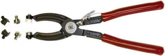 Mag-Mate - 10-1/2" OAL, Hose Clamp Pliers - Straight Jaw, Vinyl Coated Handles - Exact Tooling